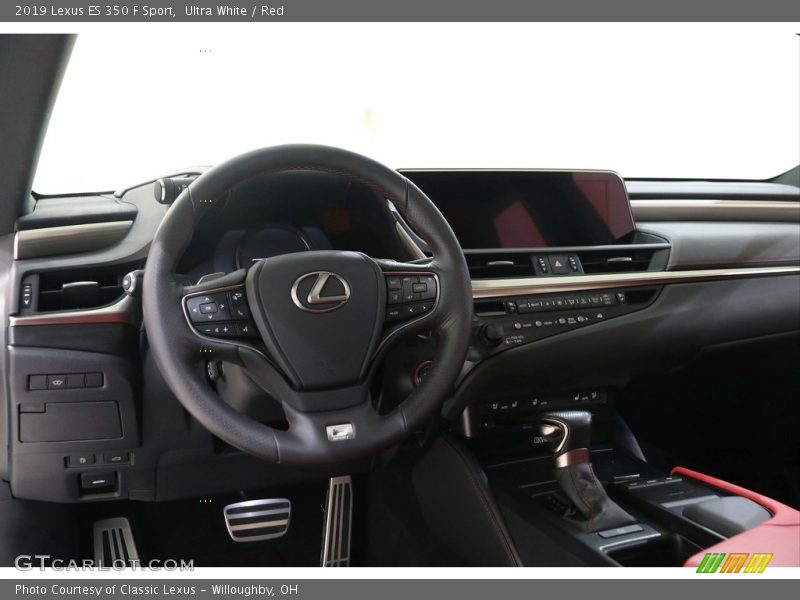 Ultra White / Red 2019 Lexus ES 350 F Sport