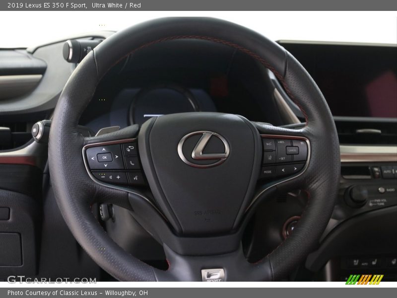 Ultra White / Red 2019 Lexus ES 350 F Sport