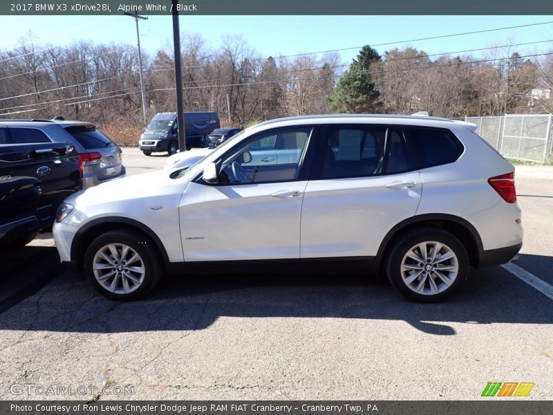 Alpine White / Black 2017 BMW X3 xDrive28i