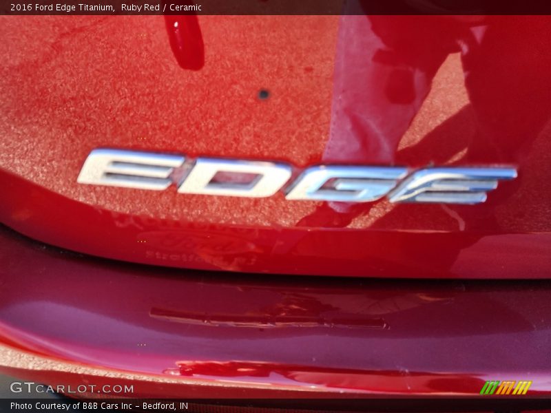 Ruby Red / Ceramic 2016 Ford Edge Titanium