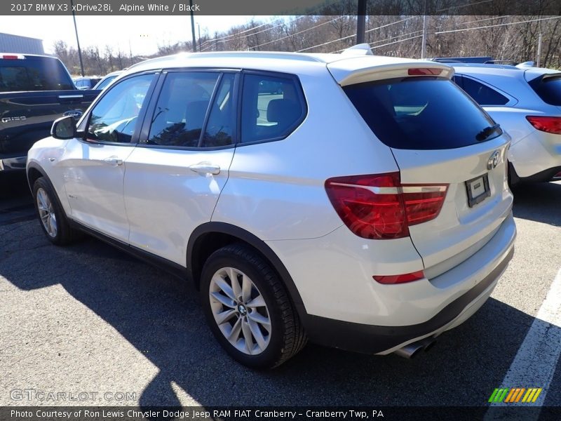 Alpine White / Black 2017 BMW X3 xDrive28i