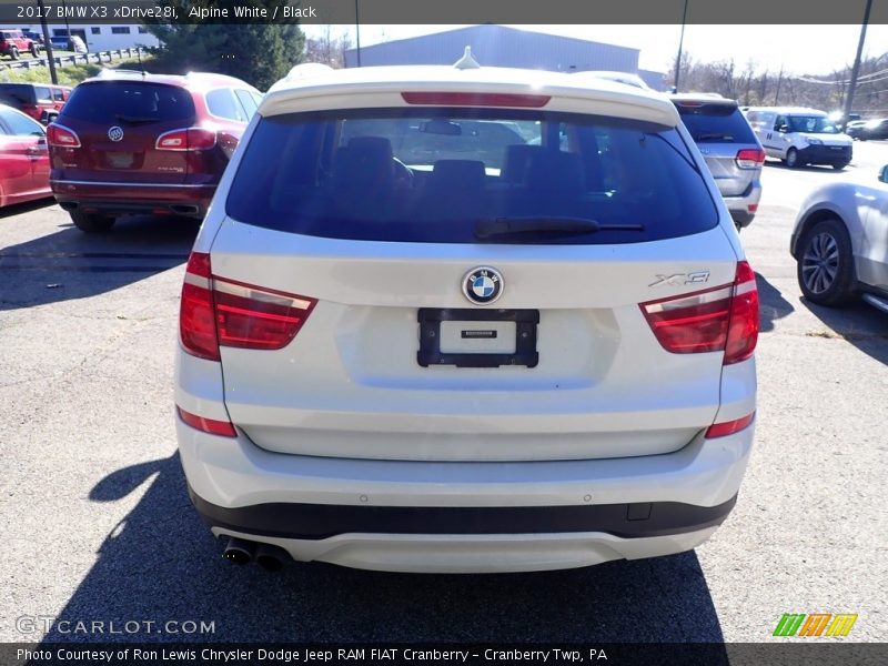 Alpine White / Black 2017 BMW X3 xDrive28i