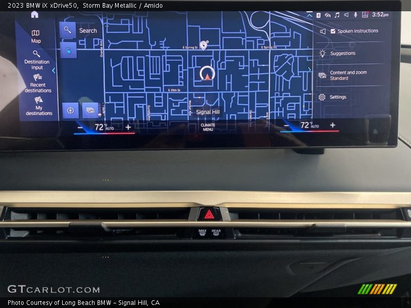 Navigation of 2023 iX xDrive50