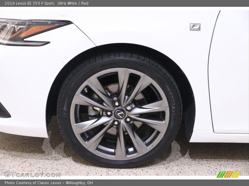 Ultra White / Red 2019 Lexus ES 350 F Sport