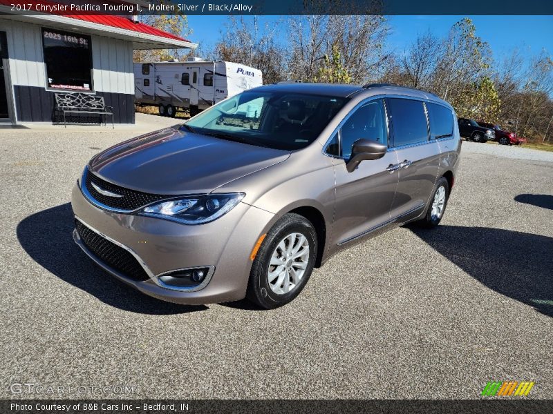 Molten Silver / Black/Alloy 2017 Chrysler Pacifica Touring L