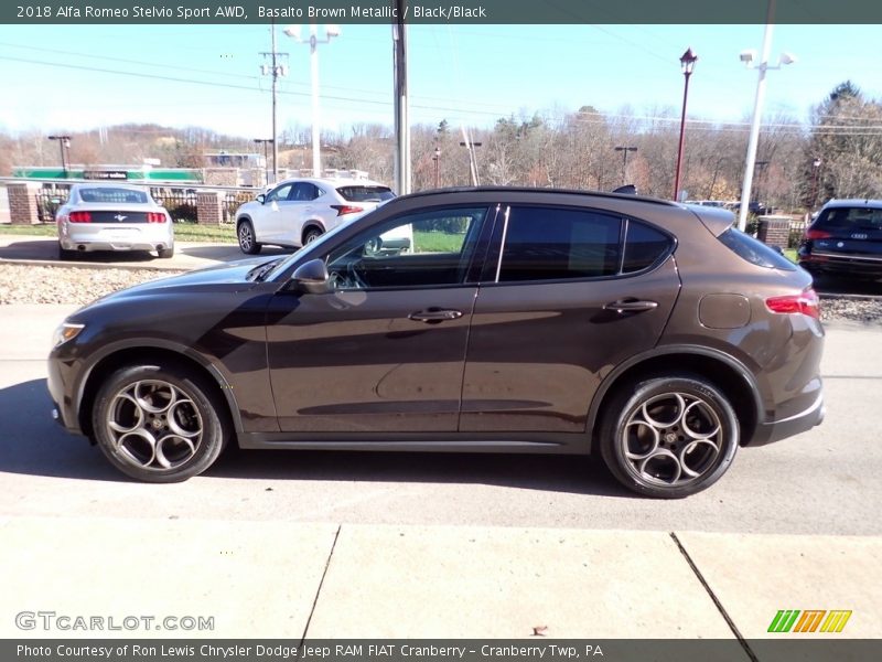  2018 Stelvio Sport AWD Basalto Brown Metallic