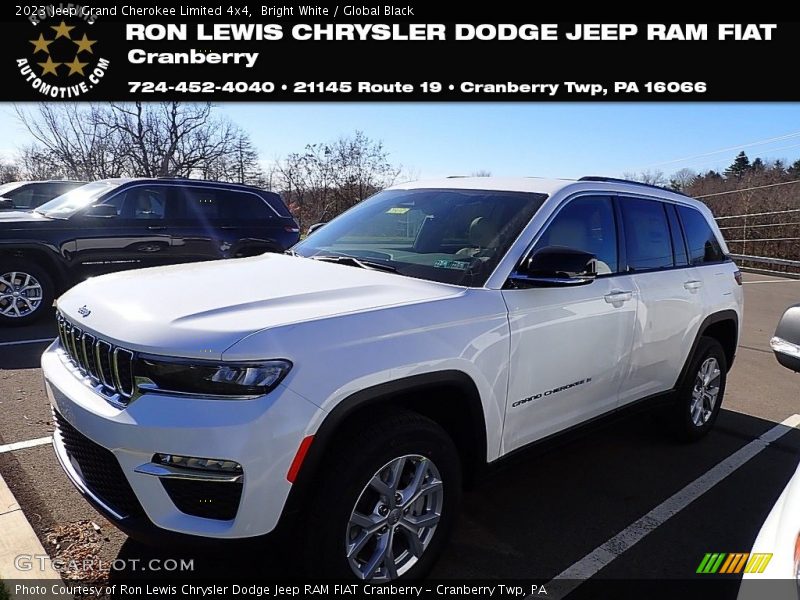 Bright White / Global Black 2023 Jeep Grand Cherokee Limited 4x4