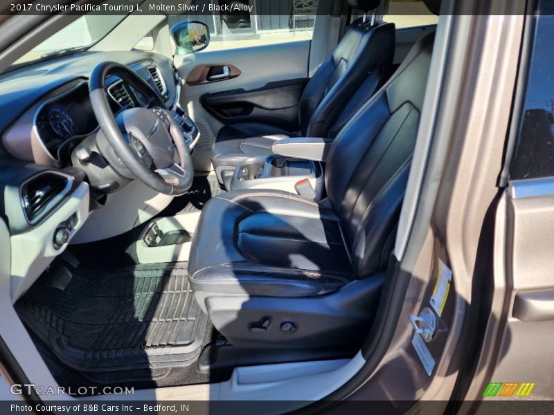 Molten Silver / Black/Alloy 2017 Chrysler Pacifica Touring L