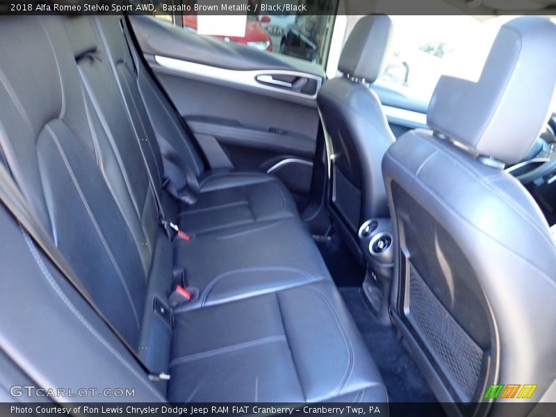 Basalto Brown Metallic / Black/Black 2018 Alfa Romeo Stelvio Sport AWD