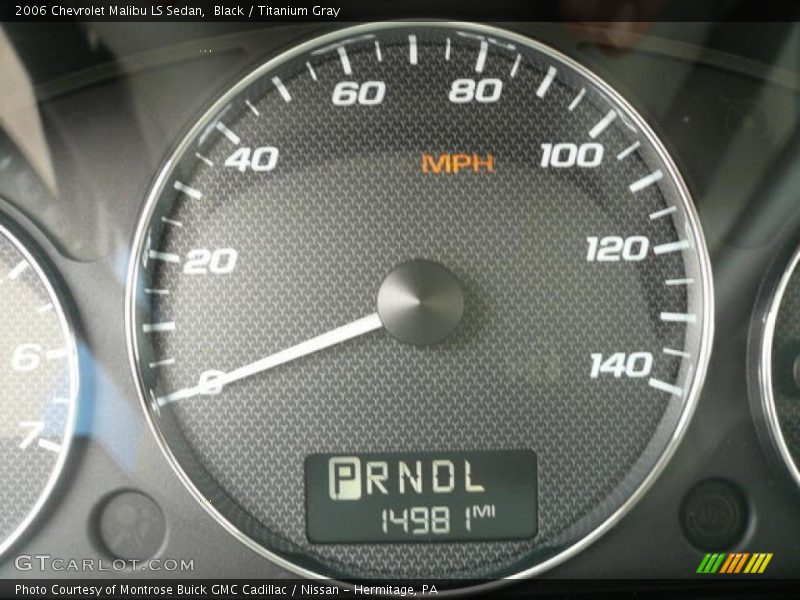 Black / Titanium Gray 2006 Chevrolet Malibu LS Sedan
