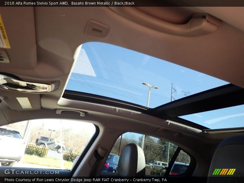 Basalto Brown Metallic / Black/Black 2018 Alfa Romeo Stelvio Sport AWD