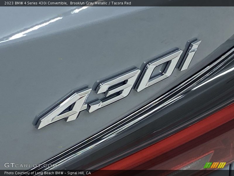 Brooklyn Gray Metallic / Tacora Red 2023 BMW 4 Series 430i Convertible