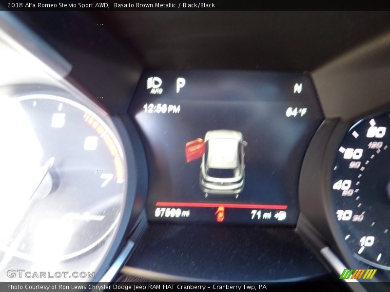 Basalto Brown Metallic / Black/Black 2018 Alfa Romeo Stelvio Sport AWD