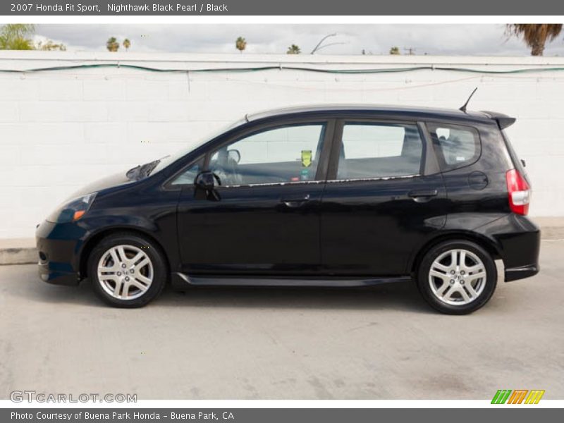 Nighthawk Black Pearl / Black 2007 Honda Fit Sport