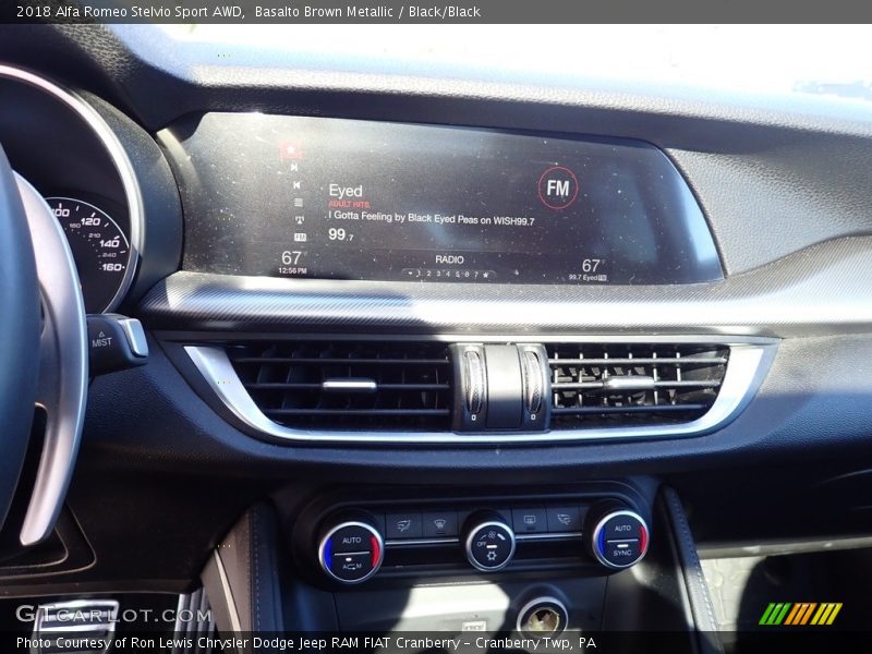 Basalto Brown Metallic / Black/Black 2018 Alfa Romeo Stelvio Sport AWD