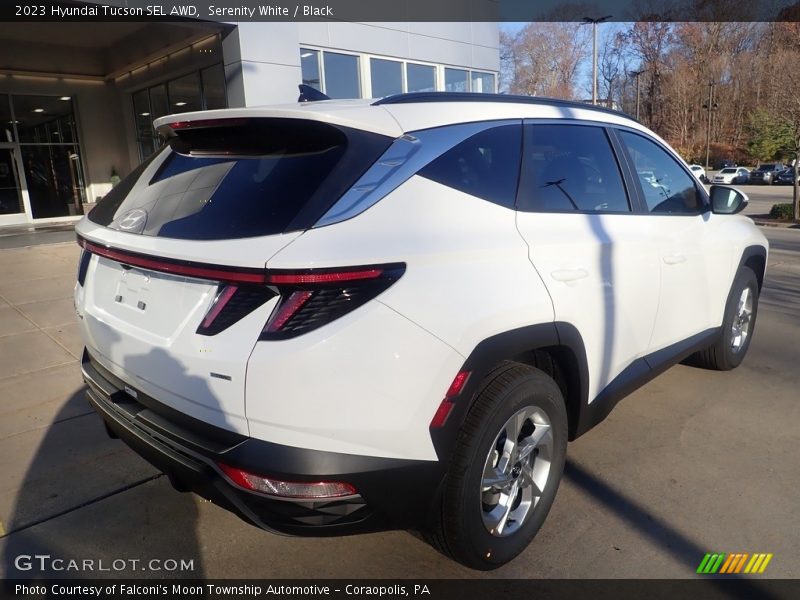 Serenity White / Black 2023 Hyundai Tucson SEL AWD