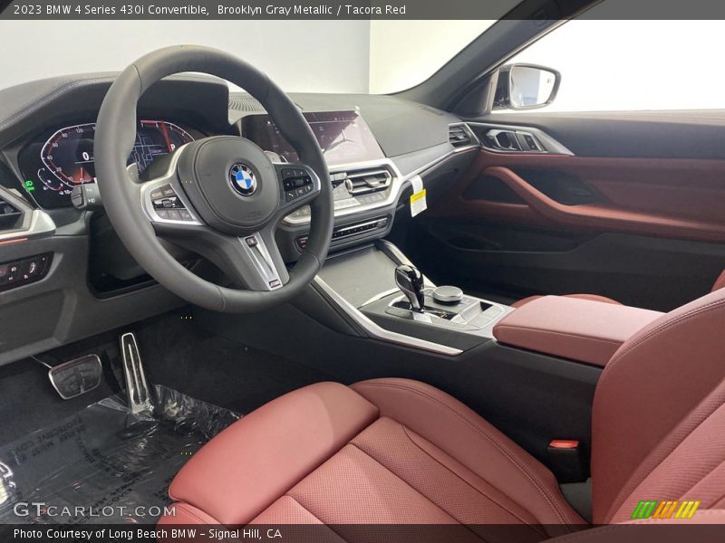 Brooklyn Gray Metallic / Tacora Red 2023 BMW 4 Series 430i Convertible