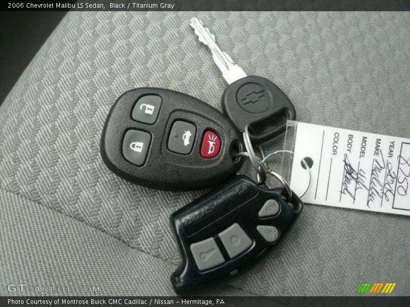 Black / Titanium Gray 2006 Chevrolet Malibu LS Sedan
