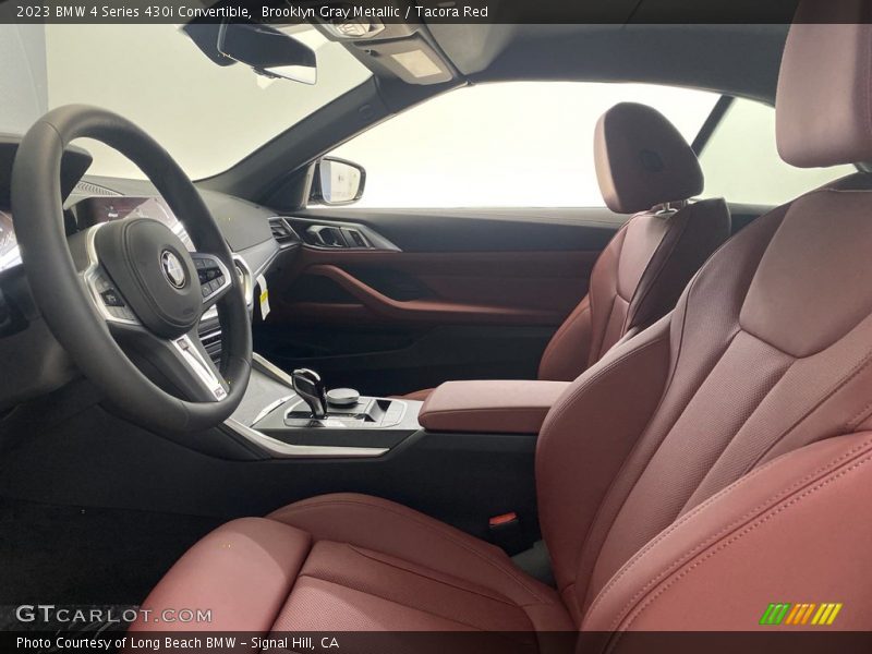 Brooklyn Gray Metallic / Tacora Red 2023 BMW 4 Series 430i Convertible