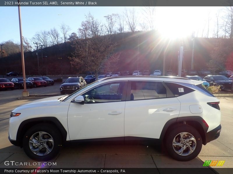 Serenity White / Black 2023 Hyundai Tucson SEL AWD