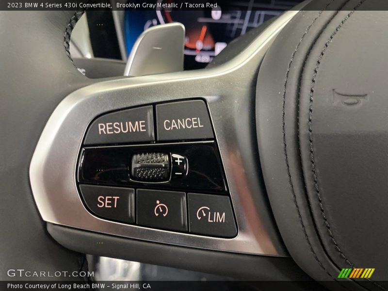 Brooklyn Gray Metallic / Tacora Red 2023 BMW 4 Series 430i Convertible