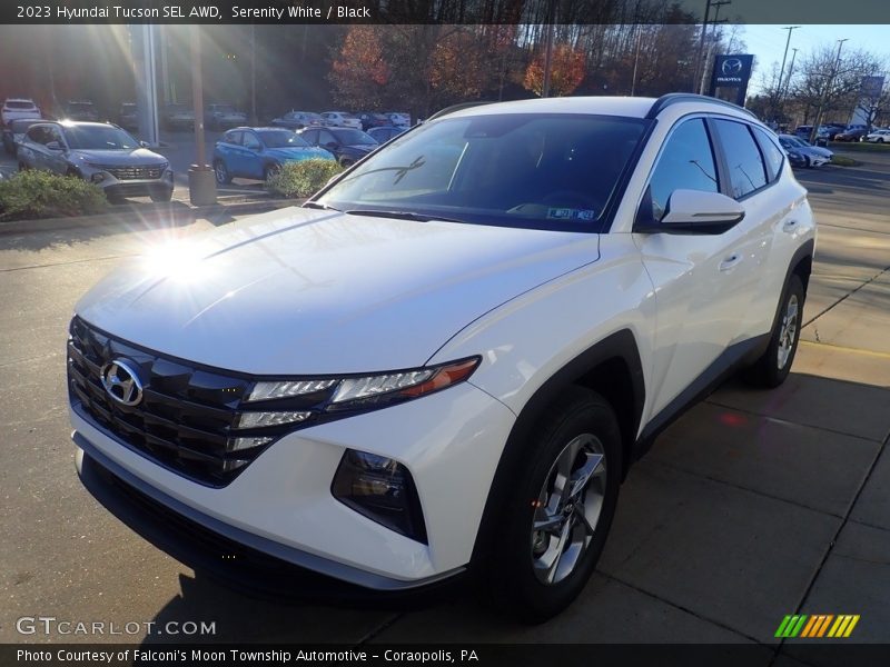 Serenity White / Black 2023 Hyundai Tucson SEL AWD