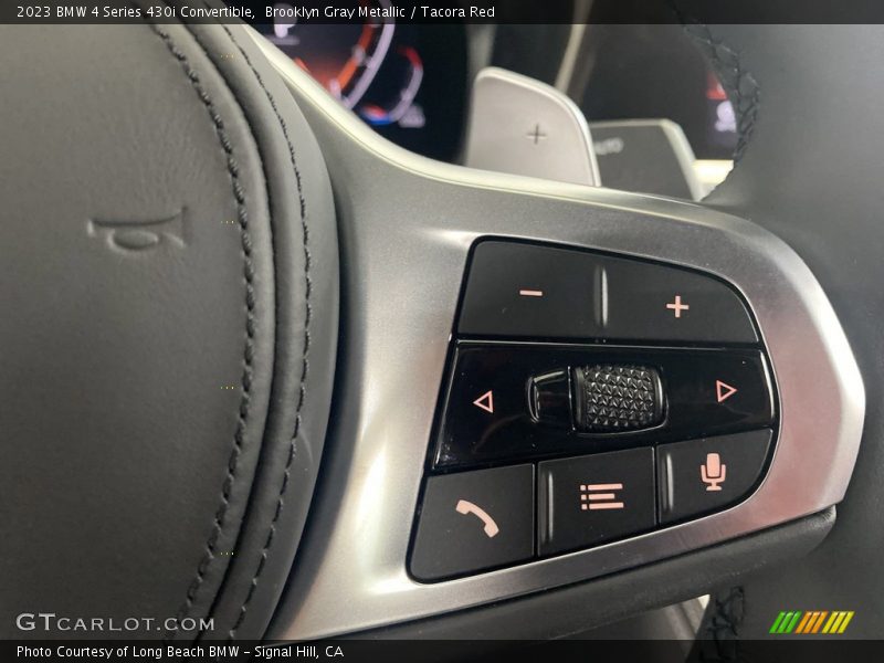 Brooklyn Gray Metallic / Tacora Red 2023 BMW 4 Series 430i Convertible