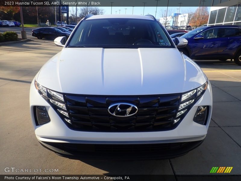 Serenity White / Black 2023 Hyundai Tucson SEL AWD