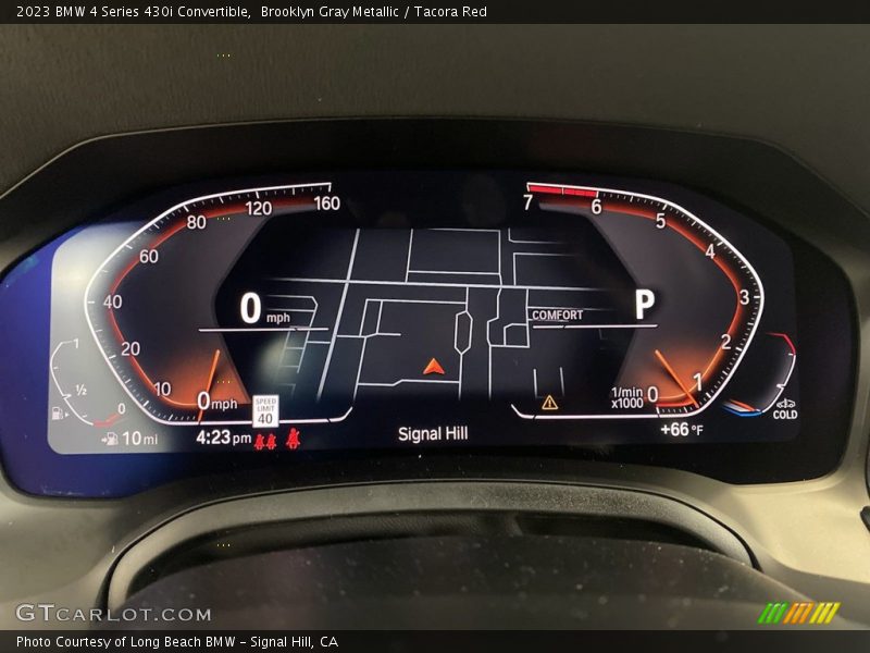 Brooklyn Gray Metallic / Tacora Red 2023 BMW 4 Series 430i Convertible