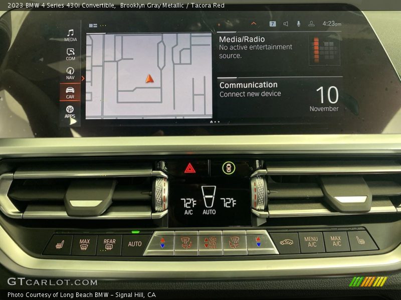 Brooklyn Gray Metallic / Tacora Red 2023 BMW 4 Series 430i Convertible