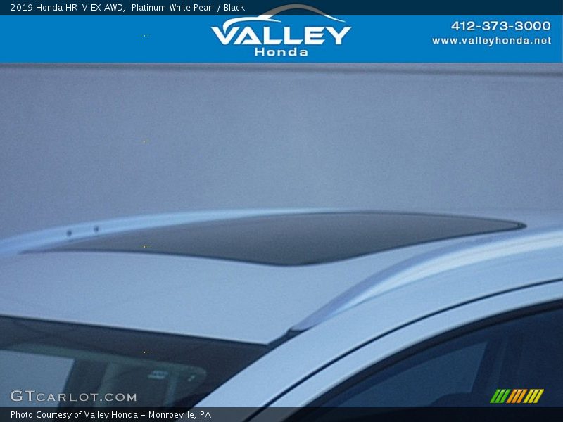 Platinum White Pearl / Black 2019 Honda HR-V EX AWD
