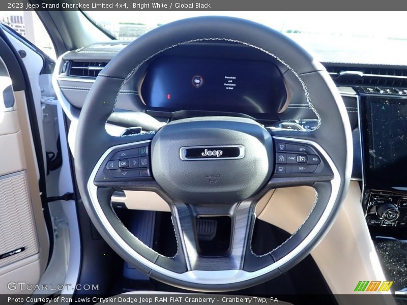 Bright White / Global Black 2023 Jeep Grand Cherokee Limited 4x4