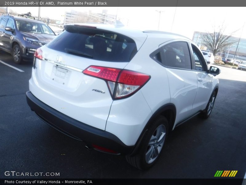 Platinum White Pearl / Black 2019 Honda HR-V EX AWD