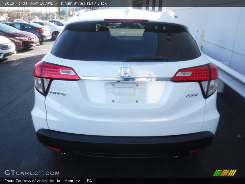 Platinum White Pearl / Black 2019 Honda HR-V EX AWD