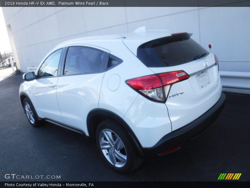 Platinum White Pearl / Black 2019 Honda HR-V EX AWD