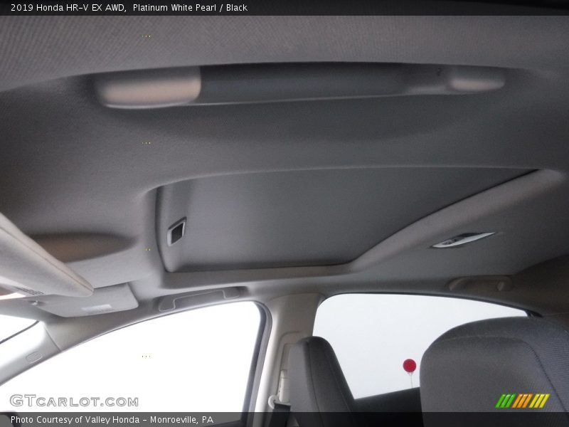 Platinum White Pearl / Black 2019 Honda HR-V EX AWD