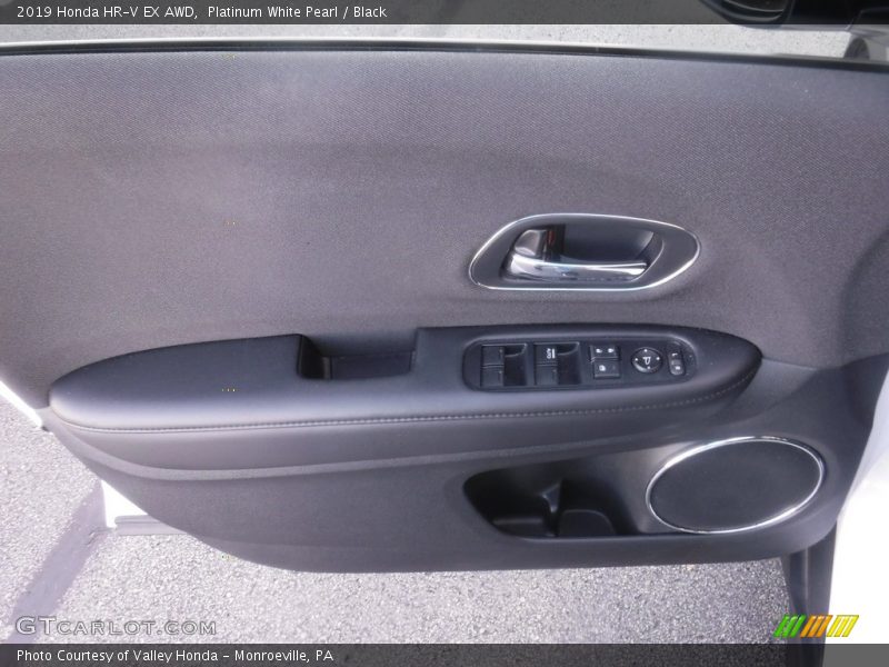 Platinum White Pearl / Black 2019 Honda HR-V EX AWD