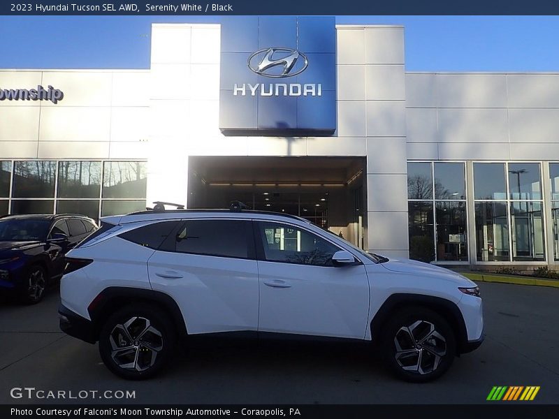 Serenity White / Black 2023 Hyundai Tucson SEL AWD