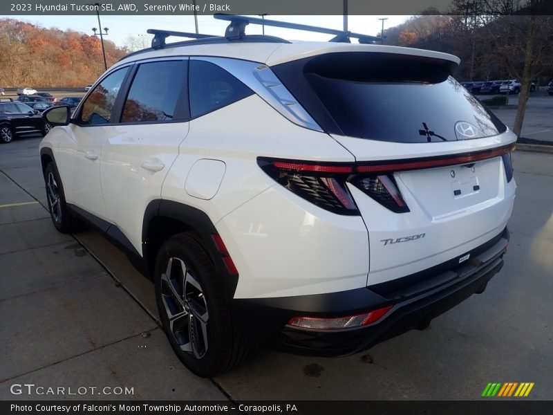 Serenity White / Black 2023 Hyundai Tucson SEL AWD