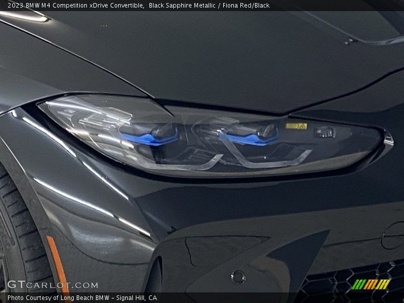 Black Sapphire Metallic / Fiona Red/Black 2023 BMW M4 Competition xDrive Convertible