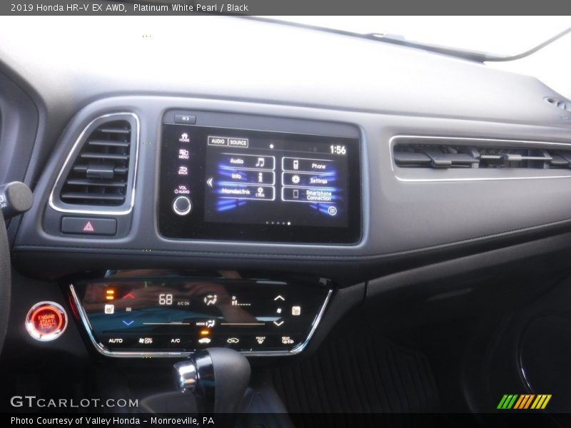 Platinum White Pearl / Black 2019 Honda HR-V EX AWD