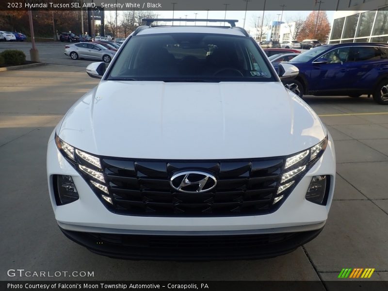 Serenity White / Black 2023 Hyundai Tucson SEL AWD