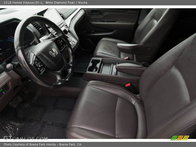 White Diamond Pearl / Mocha 2018 Honda Odyssey EX-L
