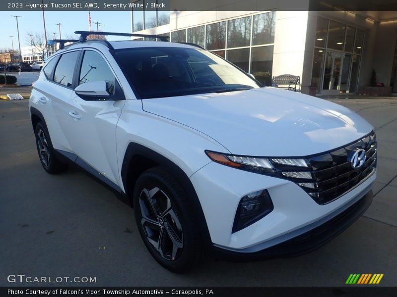 Serenity White / Black 2023 Hyundai Tucson SEL AWD