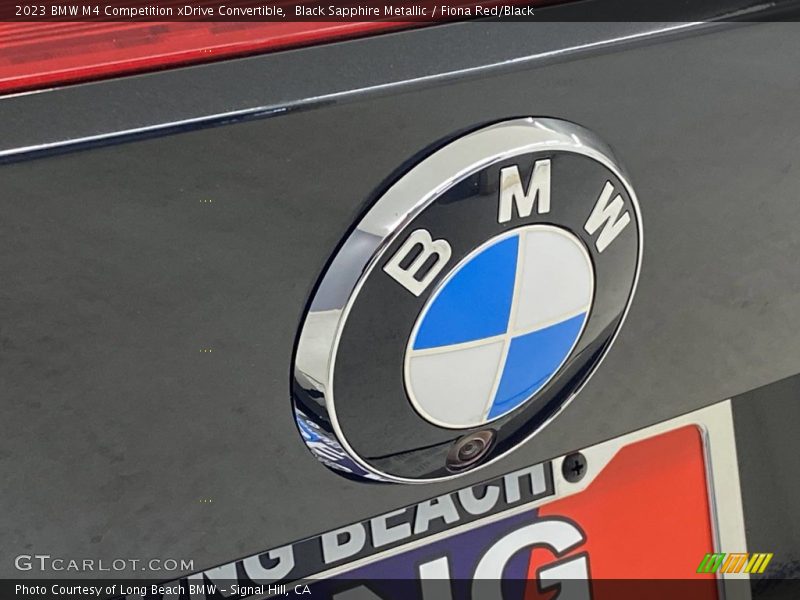 Black Sapphire Metallic / Fiona Red/Black 2023 BMW M4 Competition xDrive Convertible