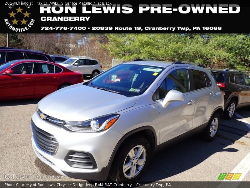 Silver Ice Metallic / Jet Black 2017 Chevrolet Trax LT AWD