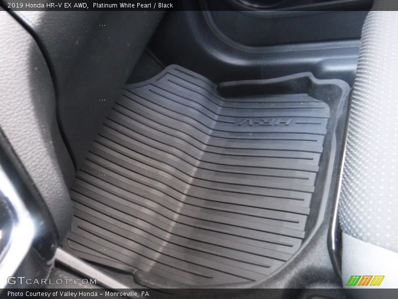 Platinum White Pearl / Black 2019 Honda HR-V EX AWD