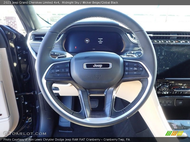 Midnight Sky / Wicker Beige/Global Black 2023 Jeep Grand Cherokee Limited 4x4