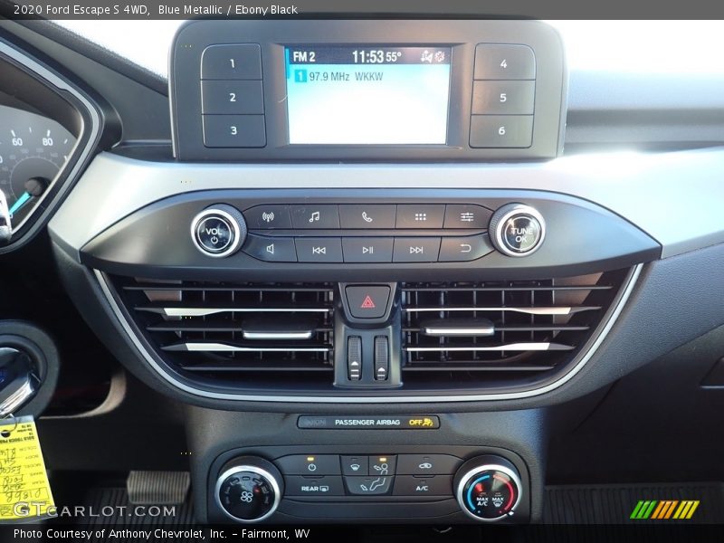 Blue Metallic / Ebony Black 2020 Ford Escape S 4WD