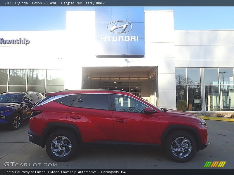 Calypso Red Pearl / Black 2023 Hyundai Tucson SEL AWD